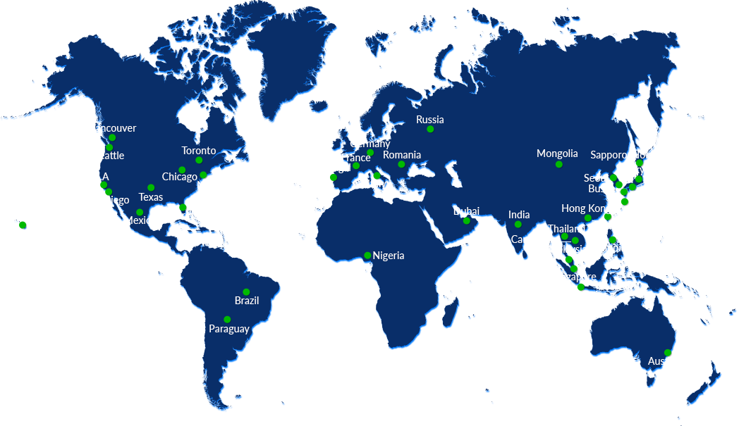 Enagic Global Map
